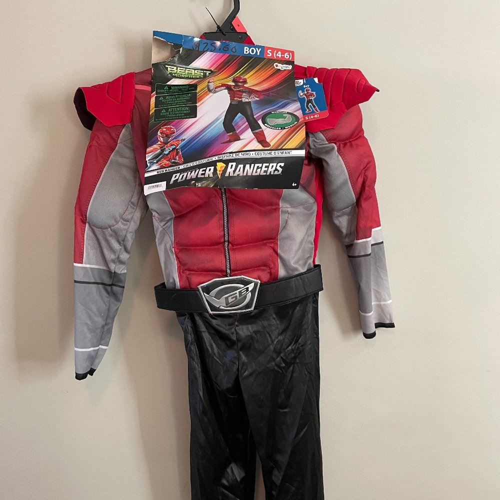 Power Rangers Red Ranger costume for kids